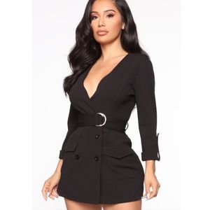 NWT FASHIONNOVA Wrap Party Blazer Romper